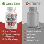 Clean Nutra Cayenne Pepper Capsules Supplement with Hawthorn Berry, Dandelion Root, Ceylon Cinnamon, Garlic, Ginger, Berberine, Apple Cider Vinegar, Milk Thistle, Beet Root, Aloe Vera Pills & More