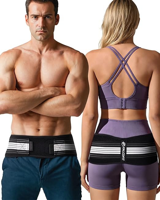 Si Belt – Lower Back & Pelvic Support for Men & Women – Relieves Sciatica & Lumbar Hip Pain – Widened Hip Belt for Better Fit (Large)
