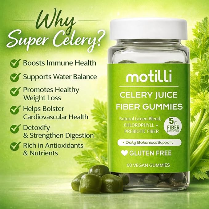Herbal Gummies – Greens Gummies with Chlorophyll & Prebiotic Fiber for Adults, Digestive & Gut Health Support, Easy Daily Daily Wellness Support, Plant-Based Formula, 60 Count