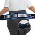 Sacroiliac SI Joint Hip Belt for Women Men-Alleviate Sciatica|Pelvic|Back|Lower Back Support, Pelvic Support Belt, Adjustable Lumbar Pain Relief, Trochanter Belt Blue, XXL(Hip Size 63"- 71")