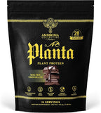 Ambrosia Planta - Premium Plant-Based Protein | Vegan & Keto Friendly | Gourmet Flavors with No Bloating or Stomach Upset | No Added Sugar | 14 Servings | (Melted Chocolate)