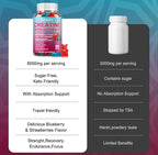 Creatine Monohydrate 8000mg Gummies with BCAA, L-Carnitine, Taurine & Vitamin B12 - Pre Workout Supplement for Muscle Growth, Strength & Energy, Multi-Flavor Chewable Gummies, 90 Count for Men & Women