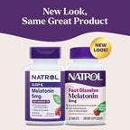 Natrol Fast Dissolve Melatonin 5 mg, Melatonin Supplements for Restful Sleep, Sleep Support for Adults, 30 Strawberry-Flavored Tablets, Up to a 30 Day Supply