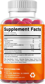 Vitamatic Zinc 50mg Gummies – 60 Vegan Gummies – Gluten-Free – 2 Pack