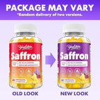 Saffron Gummies 88.5mg - Saffron Supplements with Magnesium, Rhodiola Rosea, Ashwagandha, L-Theanine, Vitamins D3 & B6, Zinc - Supports Antioxidant Function, Pineapple Flavor, 60 Count