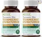 Turmeric Supplement Hrx- Immune Supplement, Metabolism Booster Joint Support Supplement with Turmeric Curcumin, Boswellia, Curcuma & Black Pepper Extract - 60 Capsules (Pack of 2)