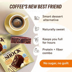 Fitness SHOCK Banana Protein Brownie - No Added Sugar, 7.5g Protein, Low Carb Guilt-Free Dessert - 0g Added Sugar, 10g Net Carbs, 5g Fiber, Non-GMO, Almond Flour - 10 x 50g