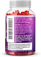 Magnesium Citrate Gummies for Adults & Kids - High Absorption Magnesium Supplements - Premium Calm, Relaxation, Muscle, Nerve, Bone & Heart Support - Great-Tasting Vegan Gummy Supplement - 60 Gummies