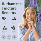HERBAMAMA Vitex Chasteberry Supplement for Women - Natural Menopause Support* with Vitex Berry Tincture - Chaste Tree Berry Drops for Hormonal Balance & Cycle Support* - 84-Day Supply