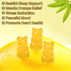 Magnesium Glycinate Gummies 1000mg - Sugar Free Magnesium Potassium Supplement with Vitamin D, B6, CoQ10 for Calm Mood & Sleep Support - 180 Mango Pineapple