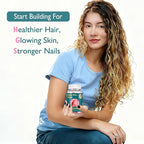 Hair Skin and Nails Biotin Gummies, Supports Healthy Hair, Skin & Nails, Vegan Vitamins for Women & Men, Supports Hair Growth and Stronger Nails, Healthy Skin, 30 Day Supply