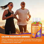 Calcium Citrate with Vitamin D3, K2, 1200mg Calcium Gummies with Magnesium Zinc, Extra Absorption Calcium Supplements for Women & Men Bone, Muscle & Immune Support, Fruit Flavor 120 Chewable Gummies