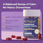 Magnesium Gummies for Stress & Sleep - 300mg Magnesium Complex with Glycinate, Citrate, Malate & Taurate - Supports Relaxation, Muscle & Heart Health - Vegan, Sugar-Free, Non-GMO - 180 Gummies