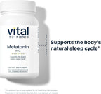 Vital Nutrients Melatonin 3mg - Vegan - Low-Dose Melatonin - Sleep Supplement to Support the Body's Natural Sleep Cycle* - Gluten, Dairy, Soy Free - 60 Capsules