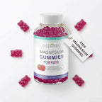 Calm Kids Magnesium Citrate Gummies - Sleep Support, Chewable Magnesium Kids Supplement, Stress Relief, Bone Health, Muscle Relaxation, Non-GMO Gluten-Free, Natural Flavor 60 Vegan Gummies