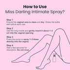 Miss Darling Intimate Feminine Care Spray for Women – Odor Control, pH Balance & Tightening Support – Soothing Daily Mist for Vaginal Dryness, Freshness & Yeast Infection Discomfort Relief