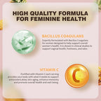 Feminine Balance Gummies, Premium Women's Supplement for PH & Immune Support, Vegan Gluten-Free - Hawaiian Pineapple, 60 Gummies (30 Servings) - BPA-Free Bottle