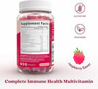 BeLive Elderberry Gummies with Vitamin C - Double Strength Elderberries Extract - Zinc, Multivitamins, B-Complex - for Immune Support Vitamins, Raspberry Flavor (250 Ct - 5 Packs)