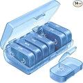 AUVON XL Weekly Pill Organizer 2 Times a Day, AM PM Pill Case with One-Side Large Opening for Easy to Use, Pill Box 7 Day Travel Medication Organizer for Medications, Vitamins, Fish Oils, Supplements