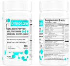 DrBioCare Collagen Peptides for Women, Beauty Vitamin & Mineral Supplement,Contains Vitamin D3, Probiotics for Women & Collagen Peptides,Vitamin E,Vitamin B Complex - Made in USA - 120 Tablets