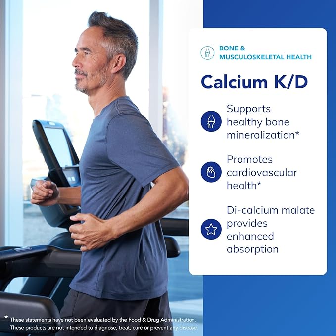 Pure Encapsulations Calcium K/D | Supplement for Bone Strength, Immune System, Colon, and Cardiovascular Health* | 180 Capsules