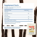 Equip Foods Grass Fed Collagen Powder | Hydrolyzed Bovine Collagen Peptides with Amino Acids | Prime Beef Collagen for Healthy Joints, Skin & Nails | Non-GMO, Paleo Friendly | 30 Servings, Vanilla