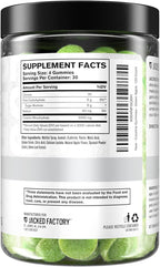 Jacked Factory Sugar Free Creatine Gummies - 5g Daily Dose (1.25g per Gummy) - Creatine Gummy Sugar Free for Men and Women, Vegan-Friendly, Third-Party Tested - 120 Gummies, Green Apple