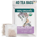 Valerian Root Tea Organic (40 Tea Bags) - Valeriana Herb – Calming Herbal Infusion for Sleep, Healthy Stress Response - Te para Dormir de Noche