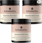 ACTIVATEDYOU Essential Skin Food, Advanced Skincare Collagen Elastin Support Supplement for Aging Skin, Helps Improve Appearance of Face Texture, Sagging w/Dermaval, Vitamin C (30 Count (Pack of 3))