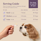 Fera Pets Calming Supplement for Dogs & Cats with Probiotics, L-Theanine, and Ashwagandha - Supports Anxiety Relief - Promotes Relaxation - 60 Scoops