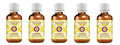 Deve Herbes Pure Geranium Essential Oil (Pelargonium graveolens) Steam Distilled (Pack of Five) 100ml X 5(16.9 oz)
