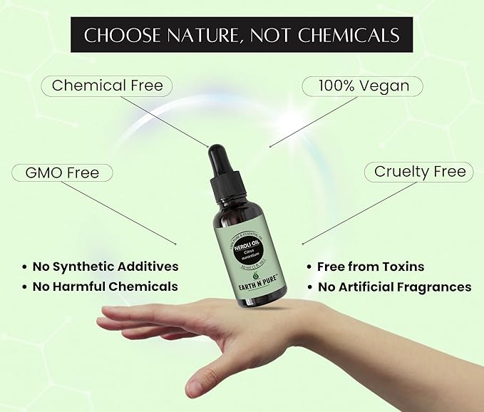Earth N Pure Neroli Essential Oil Natural and Therapeutic Grade 100 ml