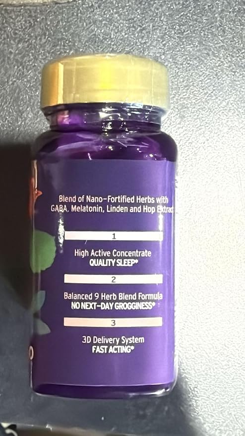 Dream Spell 3D Natural-Based Sleep Aid - Soothes an Alert Mind, No Next-Day Grogginess- Drug-Free Innovative Formula with 3Mg Melatonin, GABA, Hops - Restful Nights, Refreshed Mornings - 60 Capsules