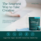 Sugar-Free Creatine Monohydrate Gummies (5g Per Packet) - Potent Creatine Gummies for Men & Women, Supplement for Muscle Support, Cognitive Function - Non-GMO, Gluten-Free, Mucuna Pruriens