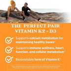 Doctor's Best Natural Vitamin K2 MK-7 Plus D3 - VIT D3 and K2 MK7 Supplement for Men & Women, Supports Tissue, Artery, & Bone Health, Non-GMO, Gluten Free, Soy Free, Vegetarian - 60 Veg Caps