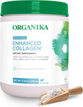 Organika Enhanced Hydrolyzed Collagen Peptides Powder: Easy Absorption Unflavored Collagen Powder for Skin, Hair, Nails, Joints, Muscles, & Gut - Keto, GMO-Free, Grass-Fed (1.1 Pounds)