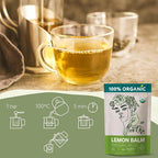 Melissa Tea Organic (10oz.) - Lemon Balm Tea Organic Loose Leaf - Te de Tolonjil - Natural Support for Anti-Stress, Sleep, Blood Pressure, Digestion