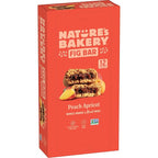 Nature’s Bakery Whole Wheat Fig Bars, Peach Apricot, Real Fruit, Vegan, Non-GMO, Snack bar, 1 box with 12 twin packs (12 twin packs)