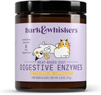 Dr. Mercola Bark & Whiskers Digestive Enzymes – Veterinarian Formulated – for Dogs & Cats – Non-GMO – 150 Scoops – Meat-Based Diet