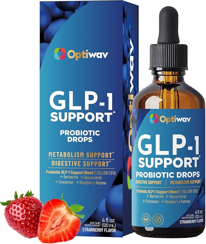 GLP-1 Support Probiotic Supplement for Weight Loss Fat Burner Support - Daily Natural Herbal Supplement for Women Men Digestive & Metabolic Health
