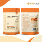 PawLabs Collagen Powder for Dogs - Collagen Type II from Chicken Sternum, Eggshell Membrane, Hyaluronic Acid, Vitamin E & C - Joint Health & Cartilage Support