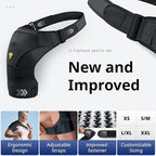 FIGHTECH Shoulder Brace for Torn Rotator Cuff for Men and Women - 4 Sizes - Support & Pain Relief (Black, Large/X-Large)