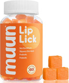 Muun Intimate Moisture Gummy with Slippery Elm Bark, Omega 6, 7, 9 & 3 Billion CFUs Probiotic, Prebiotic- Estrogen Free, Hormone Free for Feminine Care