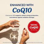 Omega 3 Fish Oil + Co Q10 | 1305MG Omega-3 with CoQ10 100MG for Heart Health, Cellular Energy, and Antioxidant Support | Co Q 10 + Omega3 | Coenzyme Q10 Fish Oil Supplements | Non-GMO | 60 Ct
