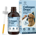 Liquid Collagen for Dogs - Dog Collagen Drops for Dogs, Supports Joints, Skin, Coat, Bones and Itch Relief for Dog, 6 in 1 Formula, 3 Types Collagens, Biotin, Vitamin C, Vitamin E and Hyaluronic Acid