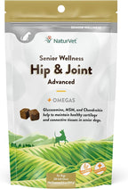 NaturVet – Senior Wellness Hip & Joint Advanced Plus Omegas | Help Support Your Pet’s Healthy Hip & Joint Function | Supports Joints, Cartilage & Connective Tissues | 120 Soft Chews