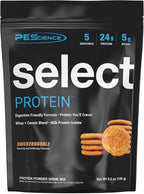 PEScience Select Protein Powder, Whey and Casein Blend, Lean Protein Powder for Women and Men, Low Calorie, Low Carb, Keto Friendly, Gluten Free, Snickerdoodle - 5 Servings