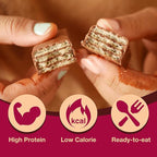 ProtiDIET Protein Butterscotch and Sea Salt Wafer - 10g Protein, Low Sugar - Convenient Meal Replacement Bars and Healthy Snacks for Adults - 7 Protein Bars Per Box
