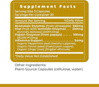 Premier Research Labs Inflammacidin - Digestive Enzymes, Papain from Papaya, and Bromelain Enzymes for Digestion, Plant Enzymes for Women & Men, Vegan Friendly - 90 Vegetarian Capsules