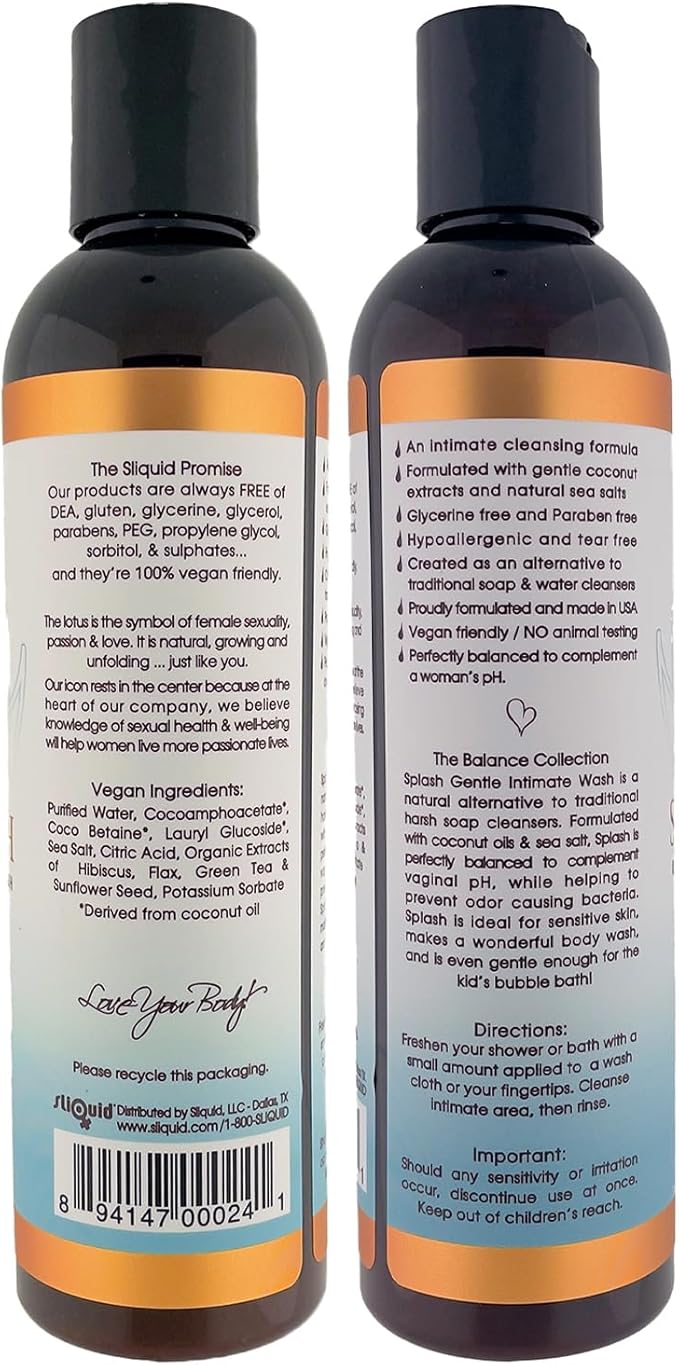 Sliquid Splash Gentle Feminine Wash - Unscented 8.5 fl oz
